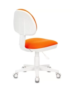 Купить Кресло детское БЮРОКРАТ KD-3, на колесиках, ткань, оранжевый [kd-3/wh/tw-96-1]  в E-mobi