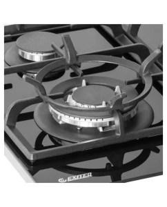 Купить Встраиваемая варочная панель газовая Exiteq PFH 640 STGB-E/B черный  в E-mobi