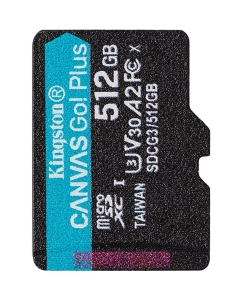 Купить Карта памяти Kingston Canvas Go Plus G4 microSDXC 512 Гб (SDCG4/512GB)  в E-mobi