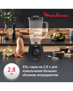 Купить Стационарный блендер Moulinex Blendforce 2 LM45880 с чашей XXL, черный  в E-mobi