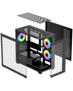 Купить Корпус MicroATX Miditower Ocypus Gamma C52 BK ARGB Black  в E-mobi