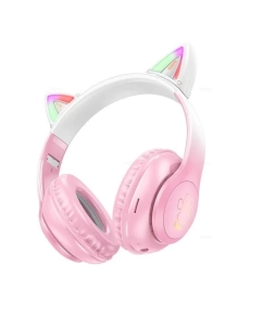 Купить Беспроводные наушники Hoco W42 Cat ear Pink в E-mobi