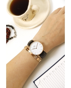 Купить Наручные часы Daniel Wellington Classic 36 Sheffield RG White  в E-mobi