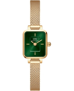 Купить Наручные часы Daniel Wellington Quadro Mini 15.4x18.2 Evergold G Emerald в E-mobi