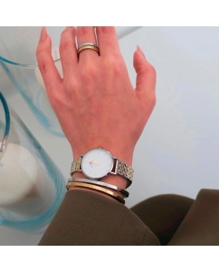 Купить Наручные часы Daniel Wellington Petite Lumine 28 5-Link G/S White  в E-mobi