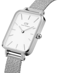 Купить Наручные часы Daniel Wellington Quadro 20X26 Pressed Sterling S White  в E-mobi