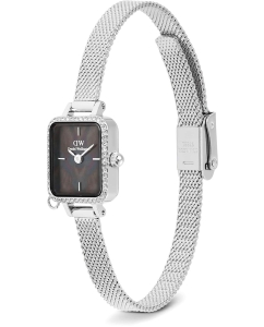 Купить Наручные часы Daniel Wellington Quadro Mini Charm Bezel 15.4x18.2 Sterling Black MOP S  в E-mobi