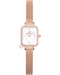 Купить Наручные часы Daniel Wellington Quadro Mini Charm Bezel 15.4x18.2 Melrose White MOP RG в E-mobi