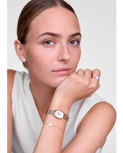 Купить Наручные часы Daniel Wellington Ophelia Mini 22x25,5 Beans Link White RG  в E-mobi