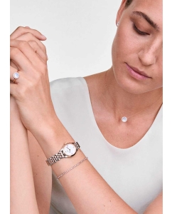 Купить Наручные часы Daniel Wellington Ophelia Mini 22x25,5 Beans Link Two-Tone White RG S  в E-mobi