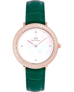 Купить Наручные часы Daniel Wellington Crystalline Bezel 32 Green Croc White MOP RG в E-mobi