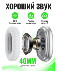 Купить Беспроводные наушники Hoco W55 Plus Silver (00-90013749)  в E-mobi