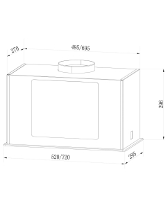 Купить Вытяжка встраиваемая LEX GS Bloc GS 900 белый  в E-mobi