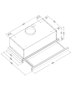Купить Встраиваемая вытяжка Korting KHP 6512 X  в E-mobi