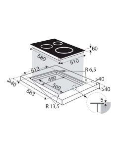 Купить Встраиваемая электрическая панель Brandt BPI364DPW Белый  в E-mobi
