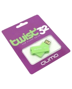 Купить Флешка QUMO Twist 32ГБ Green (QM32GUD-TW-Pistachio)  в E-mobi