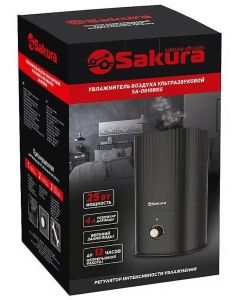 Купить Воздухоувлажнитель SAKURA SA-0610BKG черный  в E-mobi