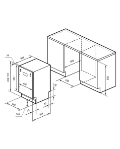 Купить Встраиваемая посудомоечная машина LEX PM 4573N A Premium  в E-mobi