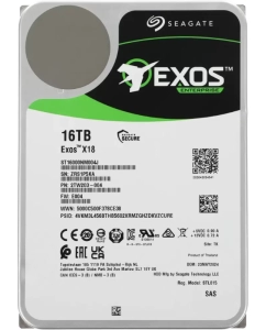 Купить Жесткий диск Seagate Exos X18 ST16000NM004J,  16ТБ,  HDD,  SAS 3.0,  3.5 в E-mobi