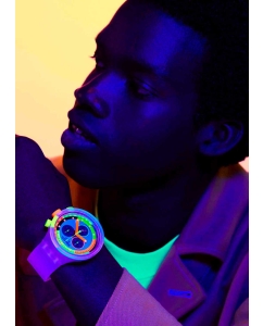 Купить Швейцарские наручные часы Swatch SB02K100 с хронографом  в E-mobi