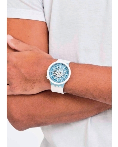 Купить Швейцарские керамические наручные часы Swatch SB03N103  в E-mobi