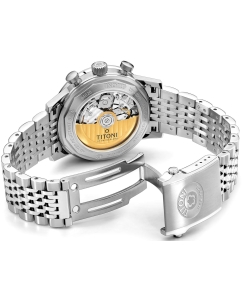 Купить Швейцарские механические наручные часы Titoni 94020-S-680 с хронографом  в E-mobi
