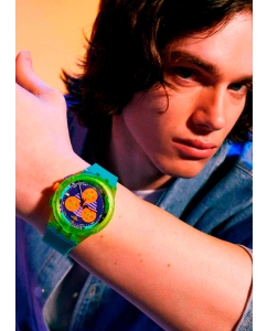 Купить Швейцарские наручные часы Swatch SUSJ404 с хронографом  в E-mobi