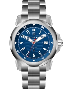 Купить Российские механические наручные часы ATTACHE MARINE-AUTO-SBLUE2 в E-mobi