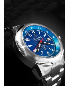 Купить Российские механические наручные часы ATTACHE MARINE-AUTO-SBLUE2  в E-mobi