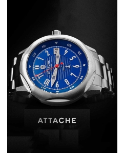 Купить Российские механические наручные часы ATTACHE MARINE-AUTO-SBLUE2  в E-mobi