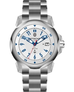 Купить Российские механические наручные часы ATTACHE MARINE-AUTO-SWHITE-BLUE2 в E-mobi