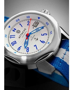 Купить Российские механические наручные часы ATTACHE MARINE-AUTO-SWHITE-BLUE2  в E-mobi