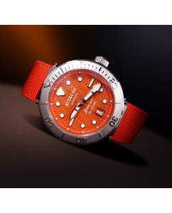 Купить Российские механические наручные часы ATTACHE DEEP-SEA-ORANGE  в E-mobi