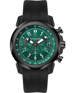 Купить Российские наручные часы ATTACHE MARINE-CHRONO-BGREEN1 с хронографом в E-mobi