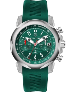 Купить Российские наручные часы ATTACHE MARINE-CHRONO-SGREEN1 с хронографом в E-mobi