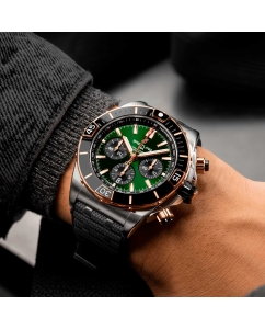 Купить Швейцарские механические наручные часы Breitling UB0136251L1S1 с хронографом  в E-mobi