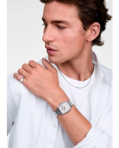 Купить Наручные часы Daniel Wellington Marlon 32x36,30 Sterling Wire Linen S  в E-mobi