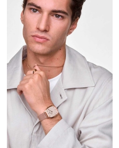 Купить Наручные часы Daniel Wellington Marlon 32x36,30 Melrose Wire Linen RG  в E-mobi