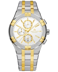 Купить Швейцарские наручные часы Maurice Lacroix AI1118-PVY03-130-1 с хронографом в E-mobi
