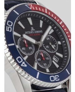 Купить Наручные часы Jacques Lemans 1-2206D с хронографом  в E-mobi