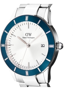 Купить Наручные часы Daniel Wellington Iconic Paradigma 40 Link White Sunray Blue Bezel S  в E-mobi