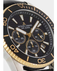 Купить Наручные часы Jacques Lemans 1-2206F с хронографом  в E-mobi