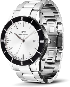 Купить Наручные часы Daniel Wellington Iconic Paradigma 40 Link White Sunray Black Bezel S  в E-mobi