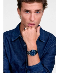 Купить Наручные часы Daniel Wellington Iconic Paradigma 40 Link Blue Enamel Blue Bezel S  в E-mobi