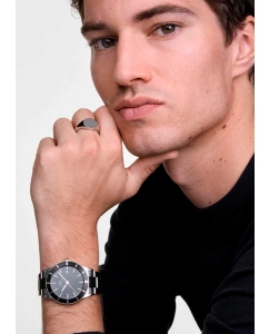 Купить Наручные часы Daniel Wellington Iconic Paradigma 40 Link Black Enamel Black Bezel S  в E-mobi