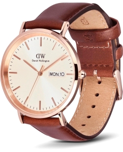 Купить Наручные часы Daniel Wellington Classic 40 Day Display St Mawes Champagne RG  в E-mobi