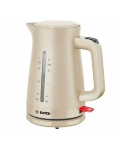 Купить Чайник электрический Bosch TWK3M127 1.7 л бежевый; белый в E-mobi