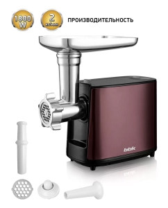 Купить Электромясорубка BBK MG1801 1800 Вт красный/черный  в E-mobi