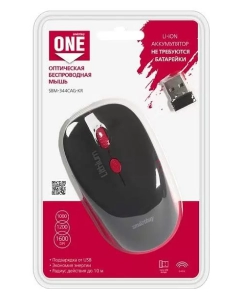 Купить Беспроводная мышь SmartBuy ONE 344CAG Red/Black (SBM-344CAG-KR)  в E-mobi