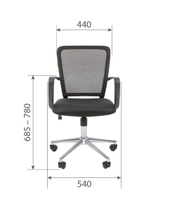 Купить Компьютерное кресло Chairman 698 хром, черный  в E-mobi